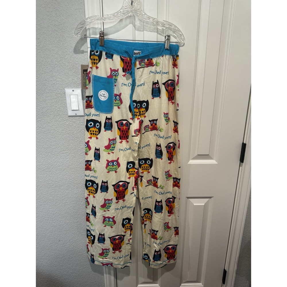 Lazy One Pajama Pants Owl Yours New Womens Small